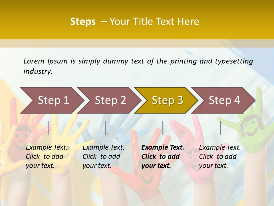 Rot Spiel Kind PowerPoint Template