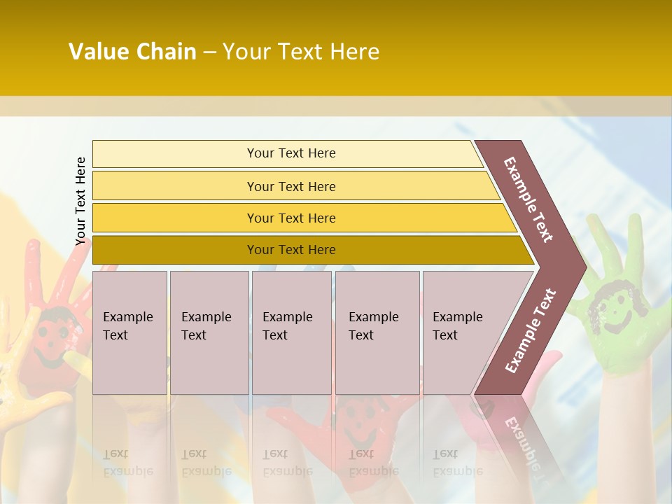 Rot Spiel Kind PowerPoint Template