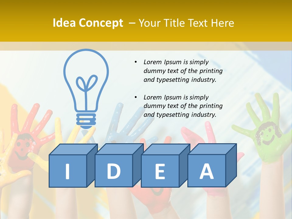 Rot Spiel Kind PowerPoint Template