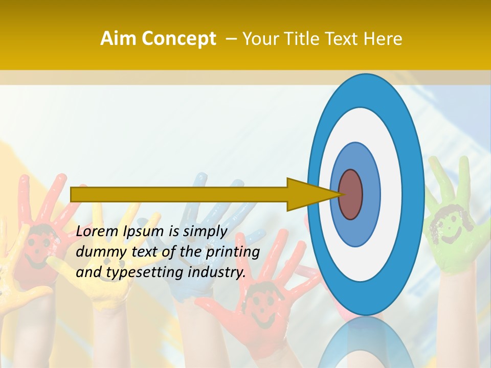 Rot Spiel Kind PowerPoint Template