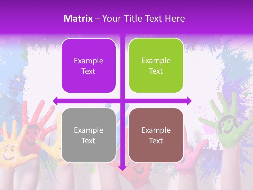 Wand Malen Pink PowerPoint Template