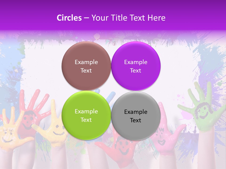 Wand Malen Pink PowerPoint Template