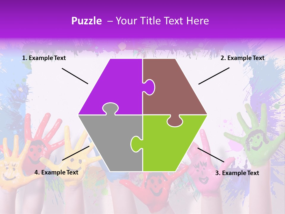 Wand Malen Pink PowerPoint Template