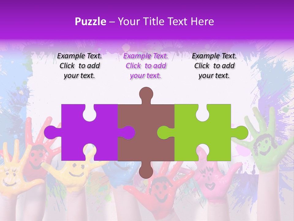 Wand Malen Pink PowerPoint Template