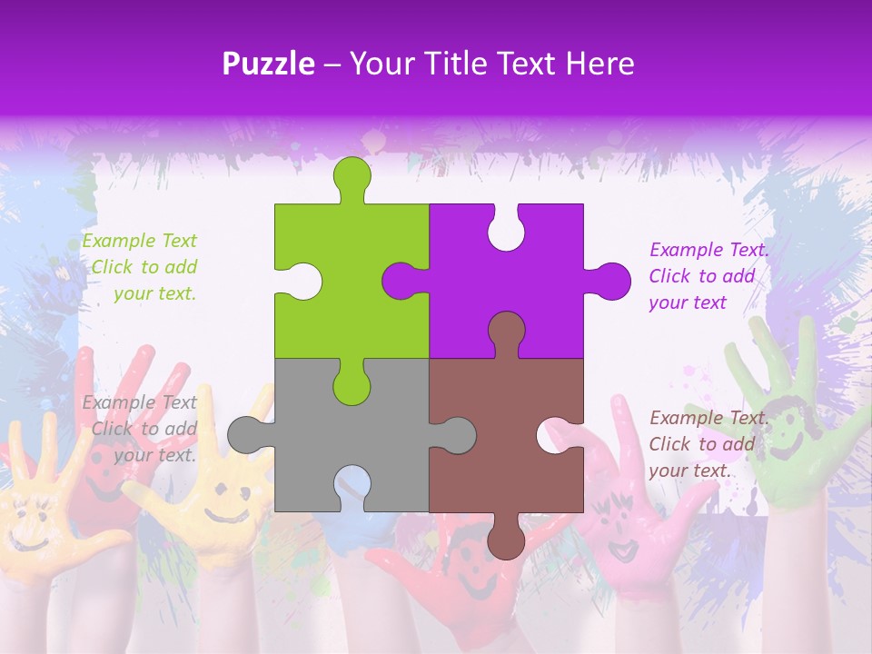 Wand Malen Pink PowerPoint Template