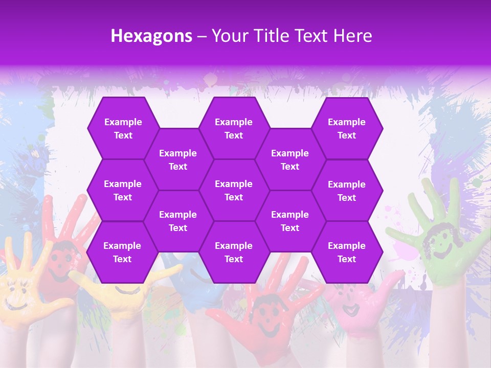 Wand Malen Pink PowerPoint Template