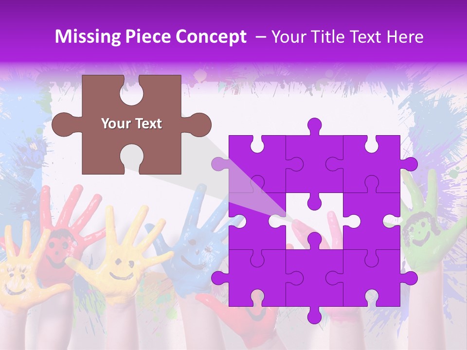 Wand Malen Pink PowerPoint Template