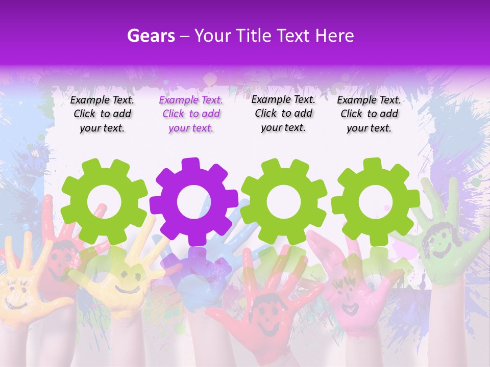 Wand Malen Pink PowerPoint Template