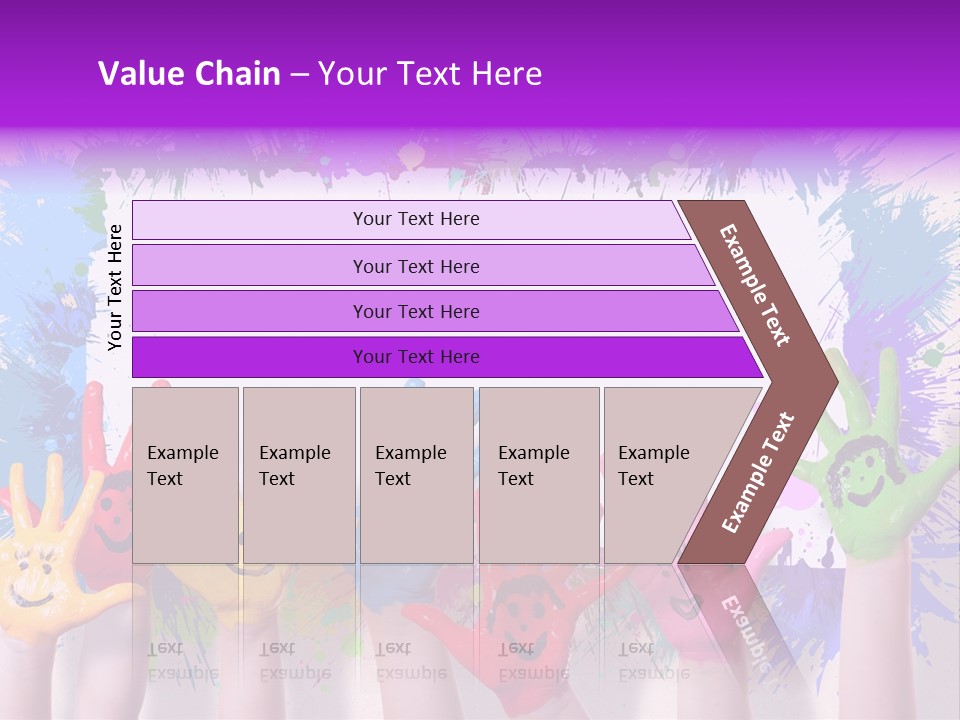 Wand Malen Pink PowerPoint Template