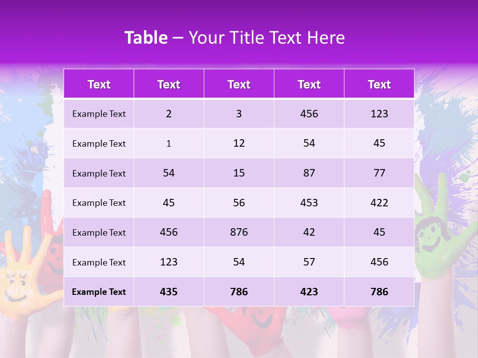 Wand Malen Pink PowerPoint Template