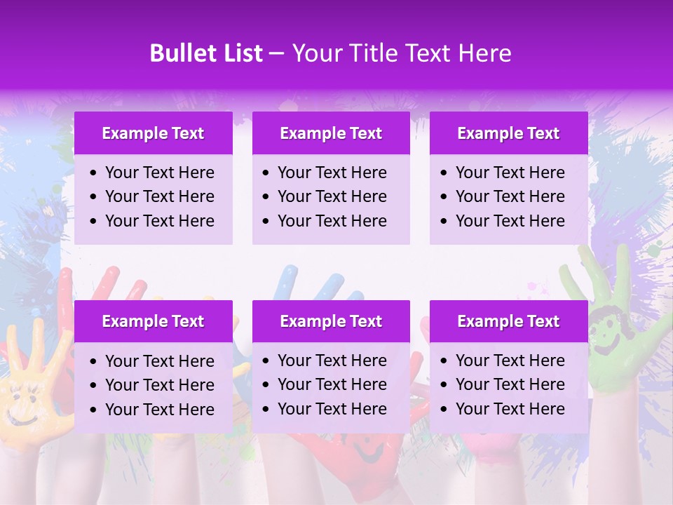 Wand Malen Pink PowerPoint Template