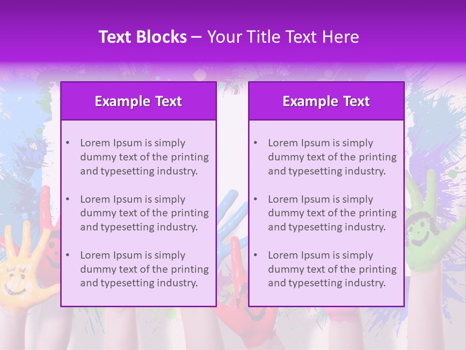 Wand Malen Pink PowerPoint Template