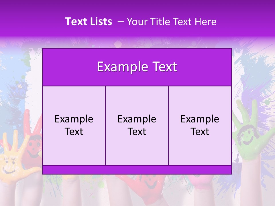 Wand Malen Pink PowerPoint Template