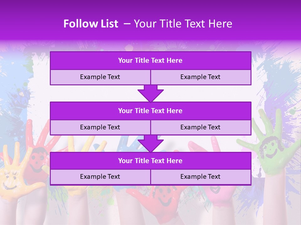 Wand Malen Pink PowerPoint Template