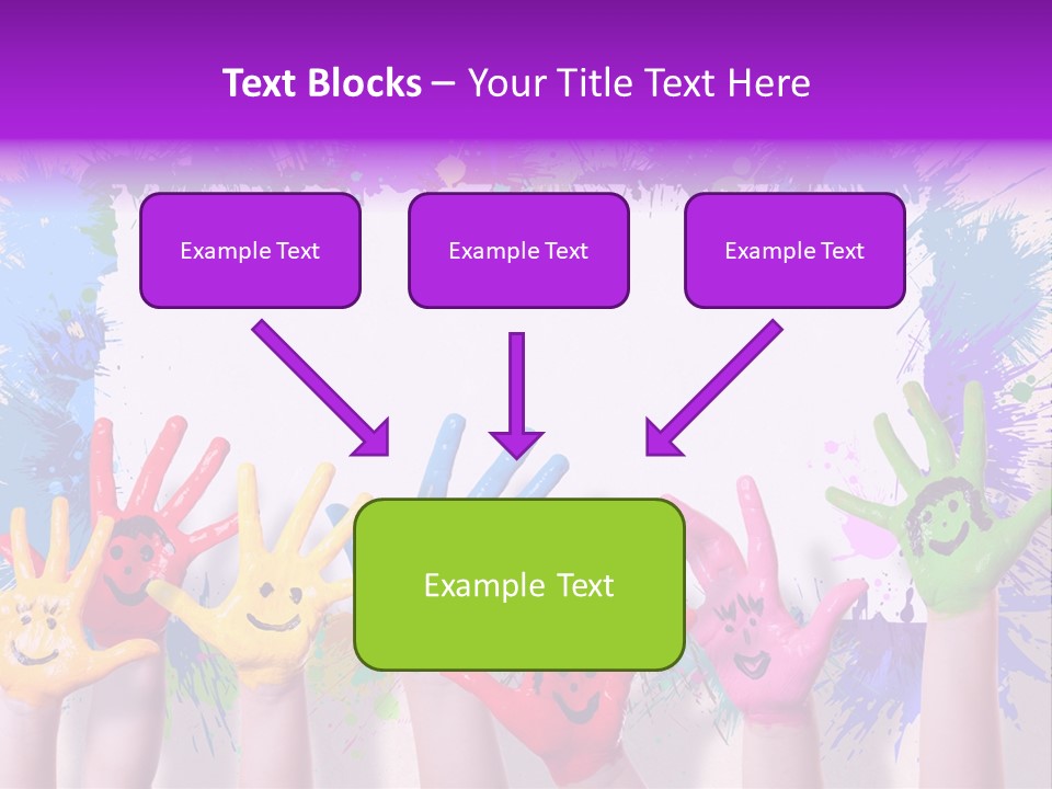 Wand Malen Pink PowerPoint Template