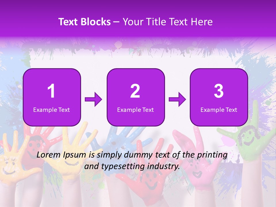 Wand Malen Pink PowerPoint Template