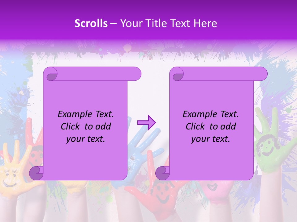 Wand Malen Pink PowerPoint Template