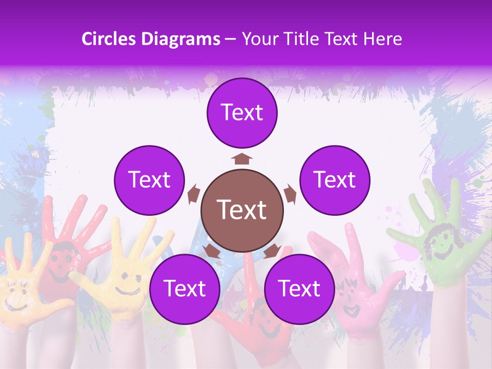 Wand Malen Pink PowerPoint Template