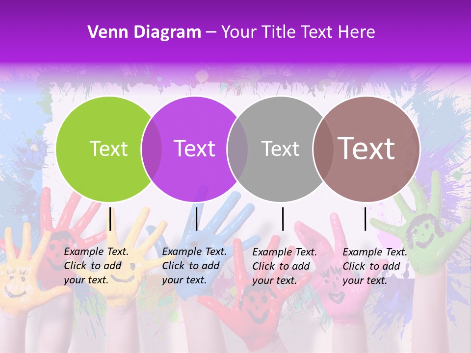 Wand Malen Pink PowerPoint Template