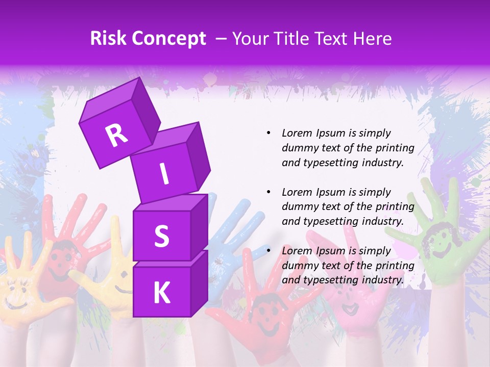 Wand Malen Pink PowerPoint Template