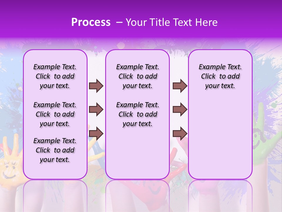 Wand Malen Pink PowerPoint Template
