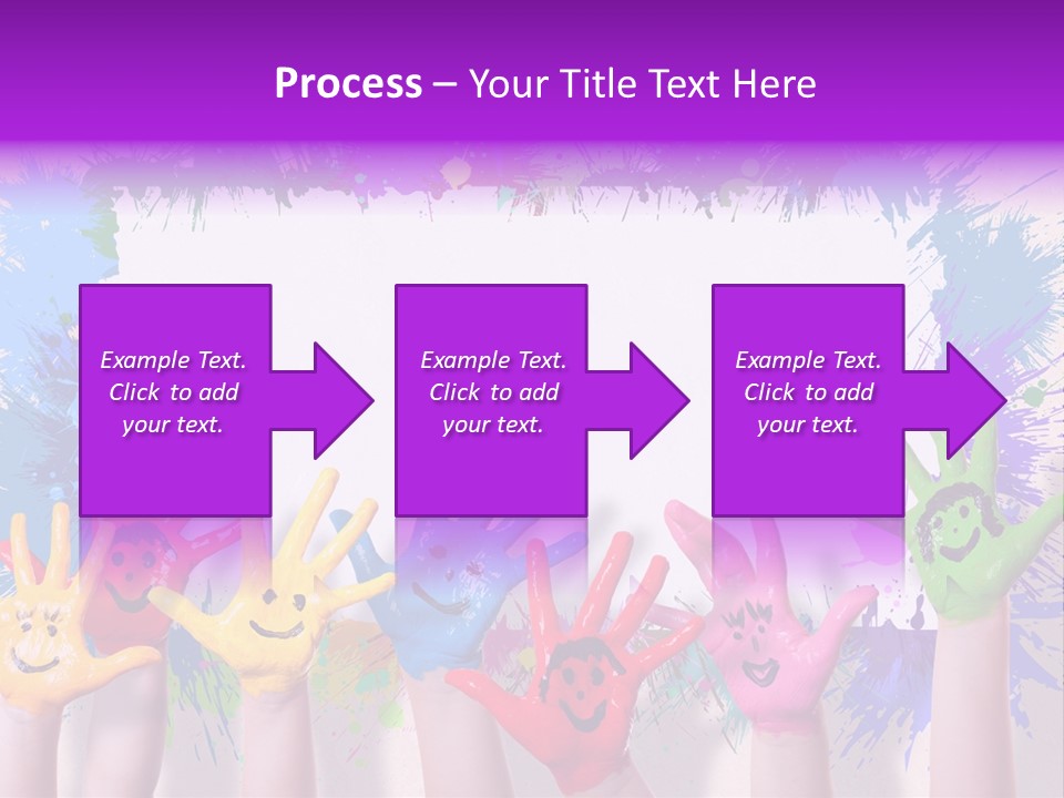 Wand Malen Pink PowerPoint Template