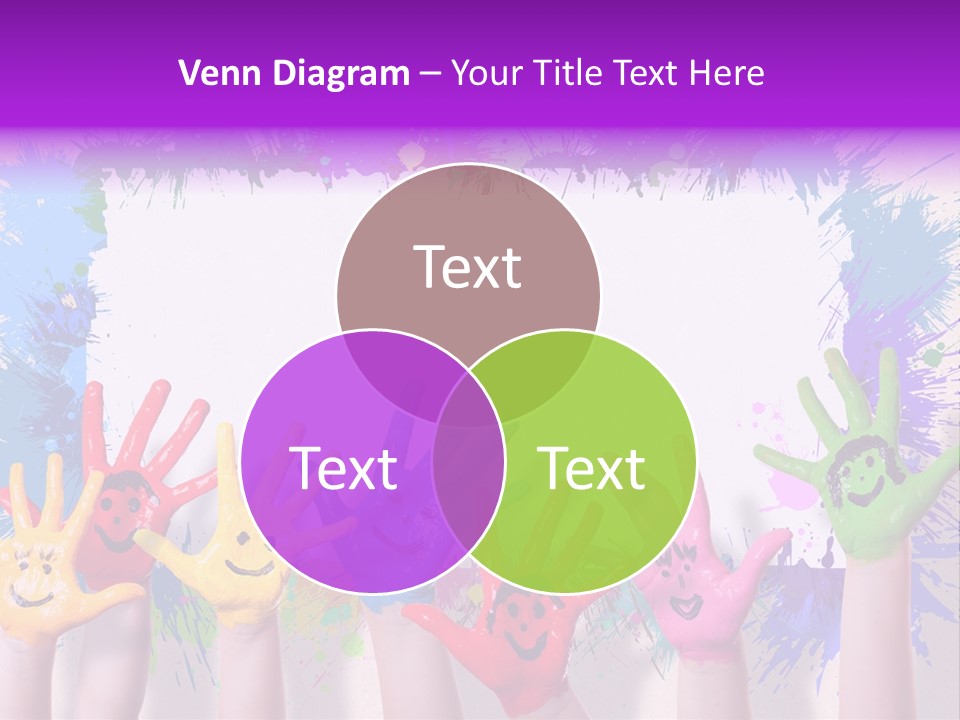 Wand Malen Pink PowerPoint Template