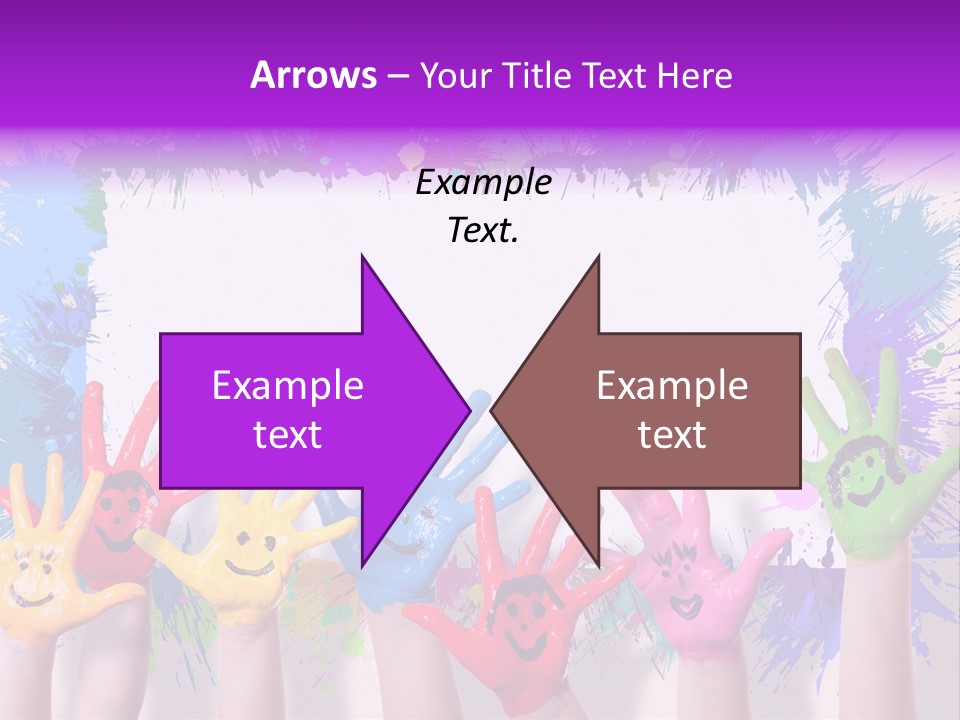 Wand Malen Pink PowerPoint Template