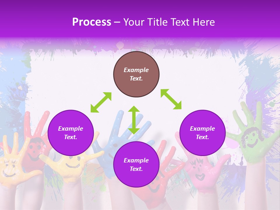 Wand Malen Pink PowerPoint Template