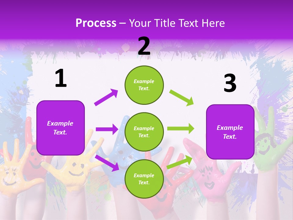 Wand Malen Pink PowerPoint Template