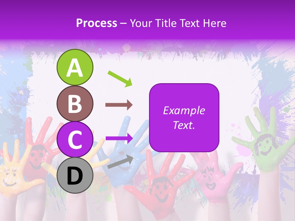 Wand Malen Pink PowerPoint Template