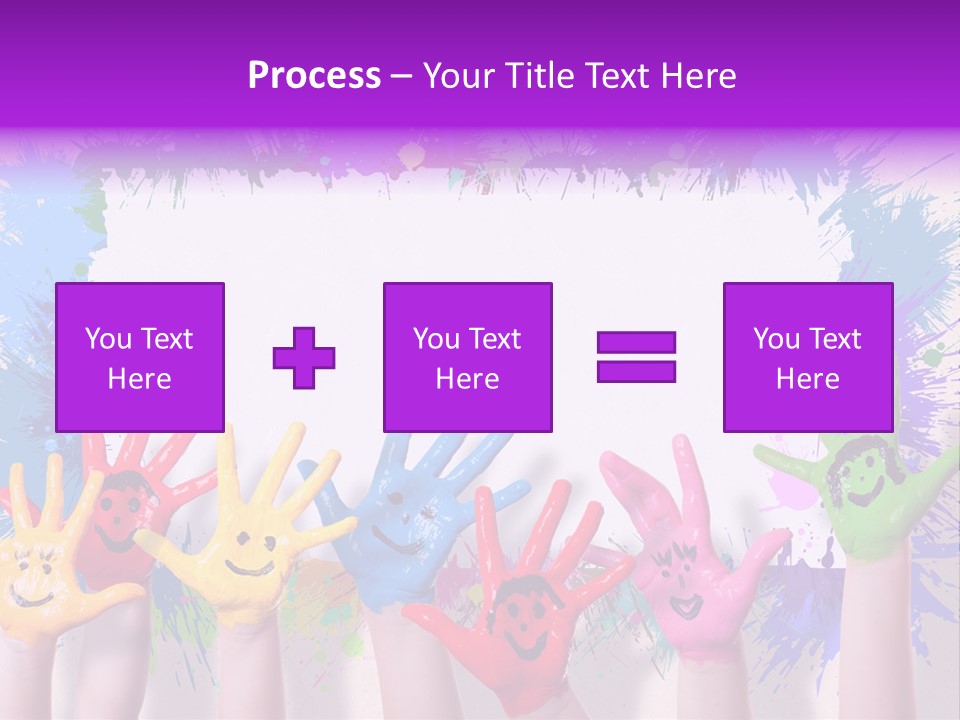 Wand Malen Pink PowerPoint Template