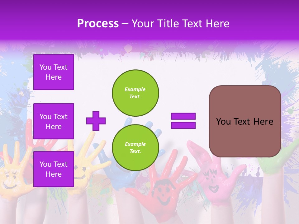 Wand Malen Pink PowerPoint Template