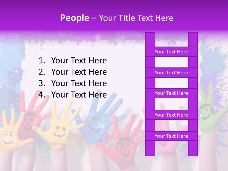 Wand Malen Pink PowerPoint Template