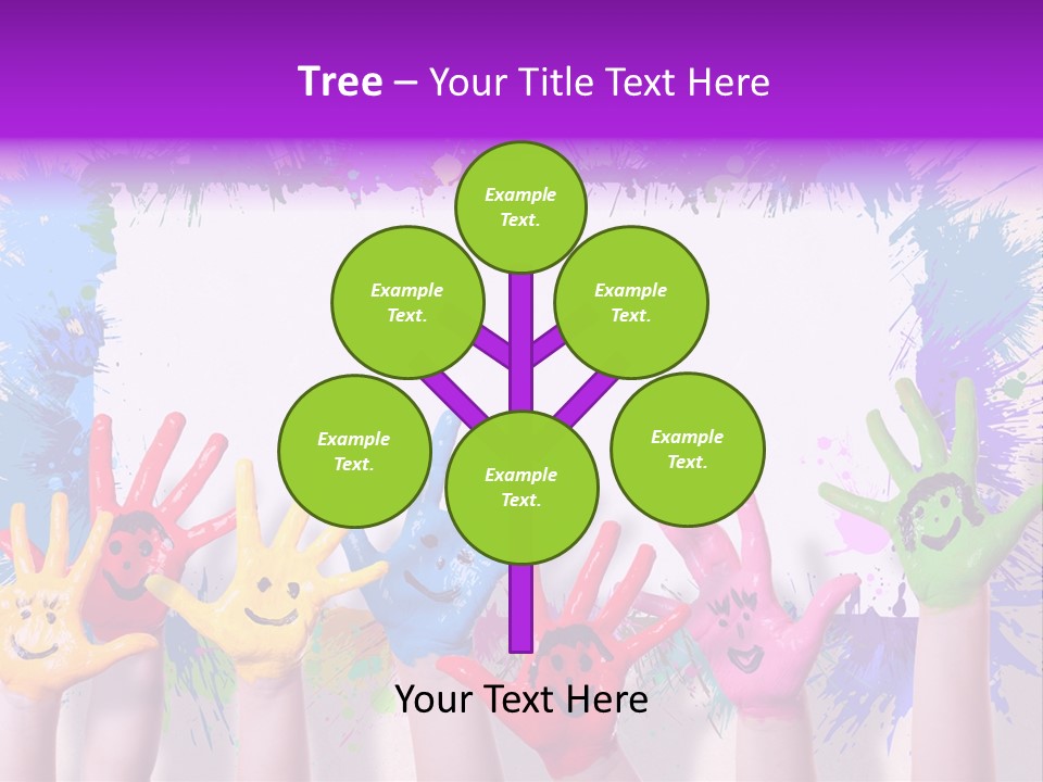 Wand Malen Pink PowerPoint Template