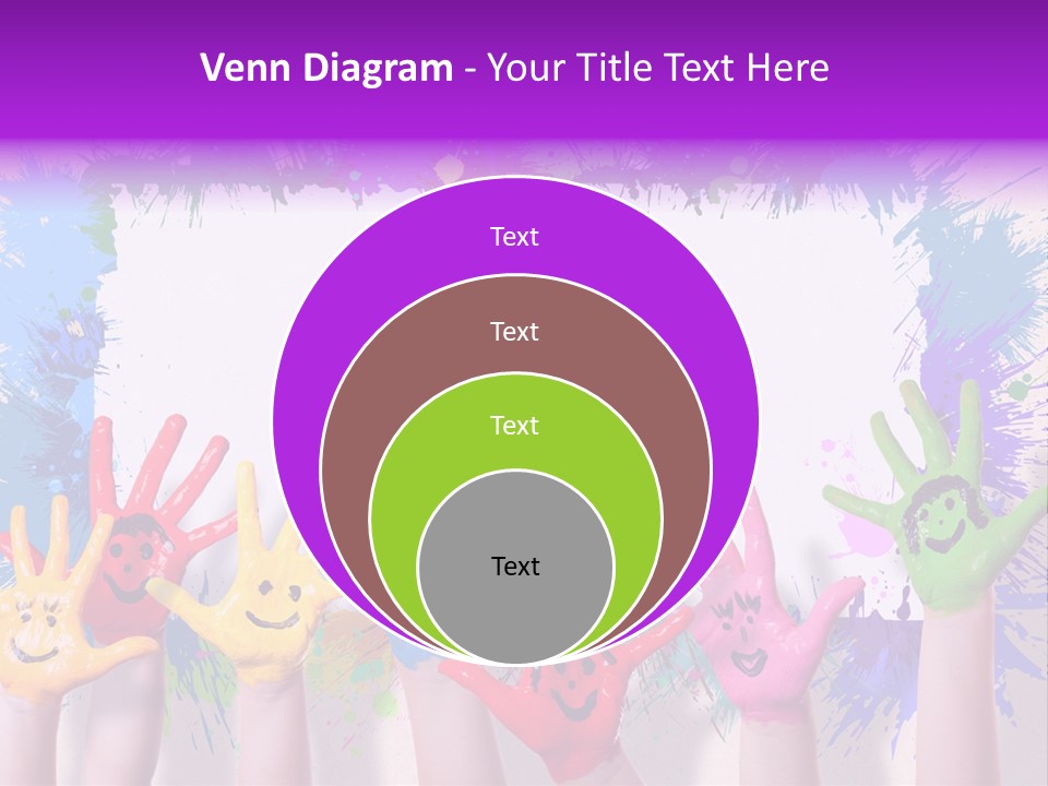 Wand Malen Pink PowerPoint Template