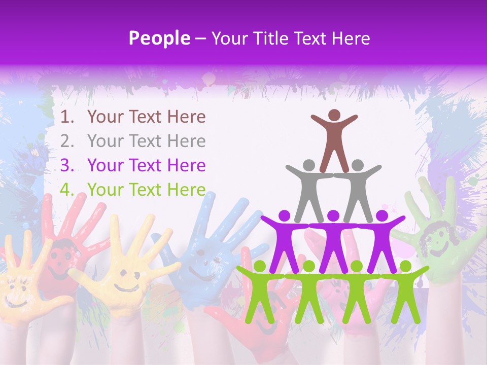 Wand Malen Pink PowerPoint Template