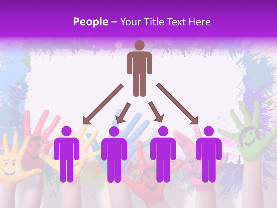 Wand Malen Pink PowerPoint Template