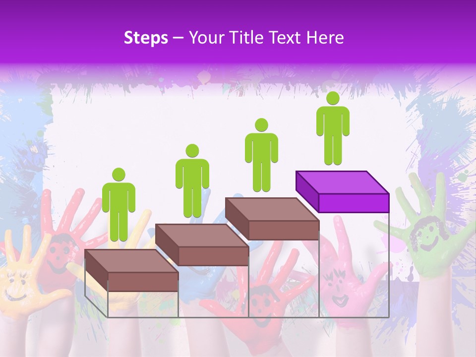 Wand Malen Pink PowerPoint Template