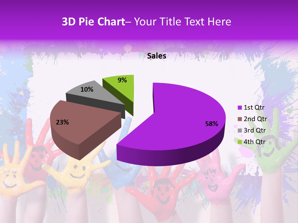 Wand Malen Pink PowerPoint Template