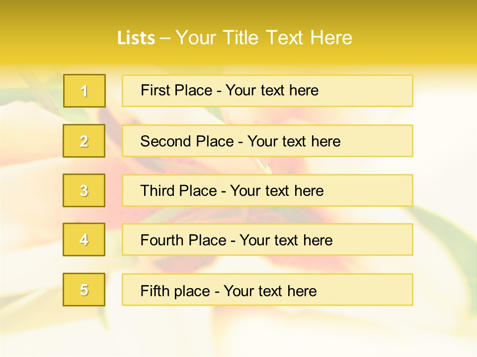 Exotic Blossom Natural PowerPoint Template