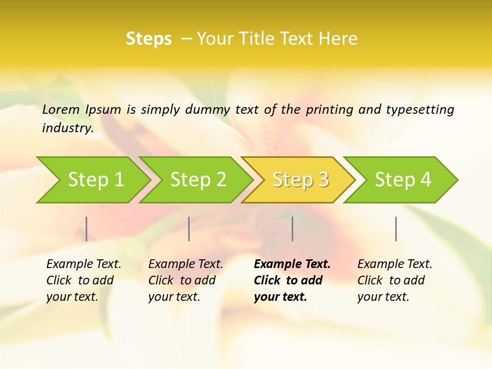 Exotic Blossom Natural PowerPoint Template