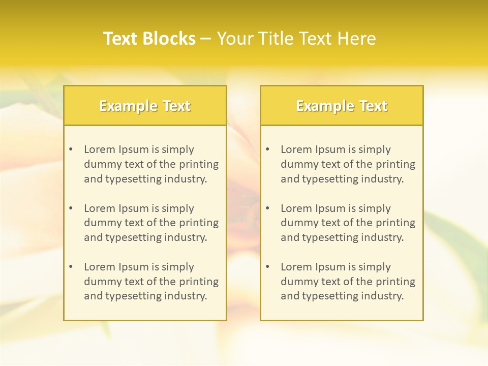 Exotic Blossom Natural PowerPoint Template