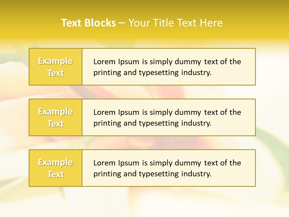 Exotic Blossom Natural PowerPoint Template
