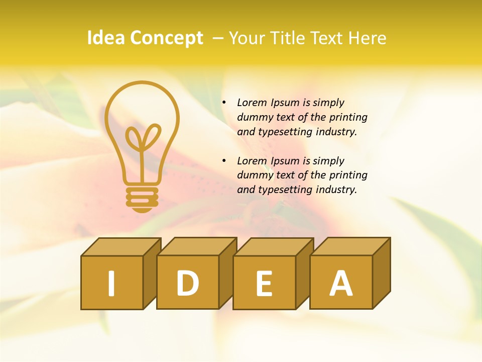 Exotic Blossom Natural PowerPoint Template