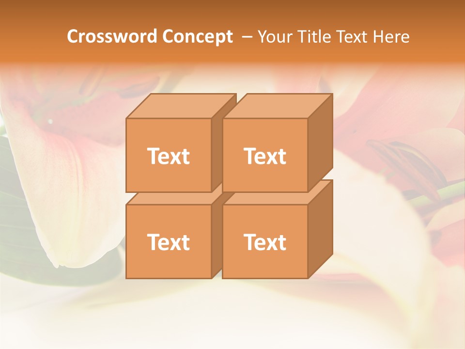 White Pink Petal PowerPoint Template