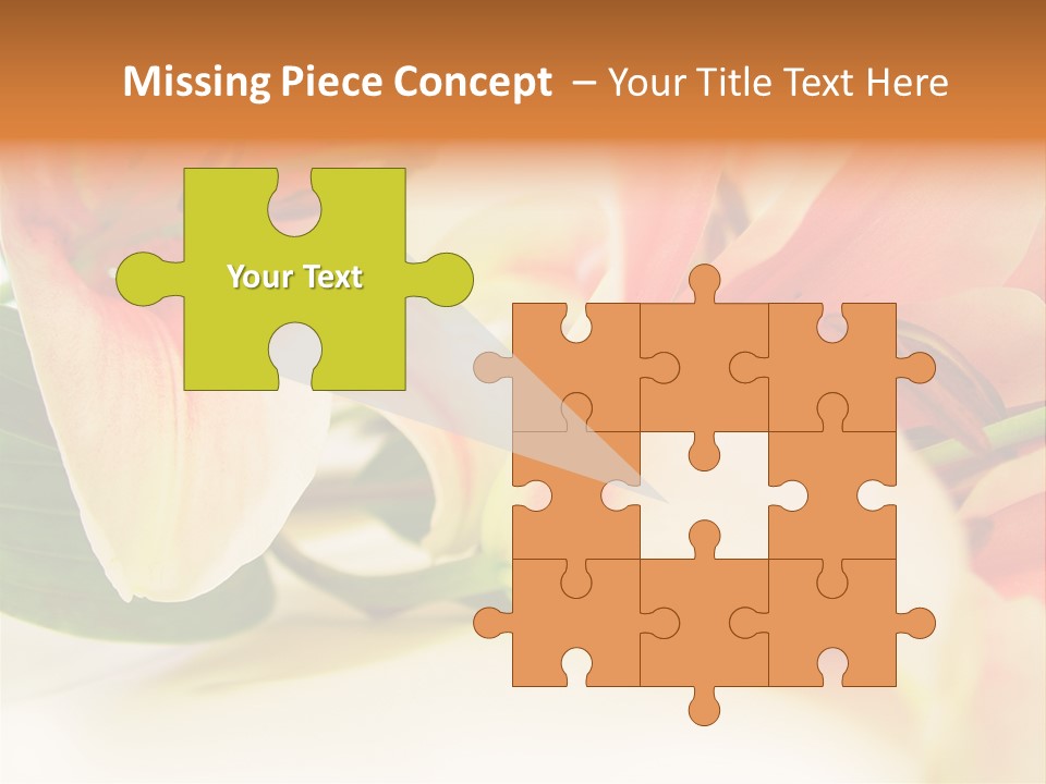 White Pink Petal PowerPoint Template