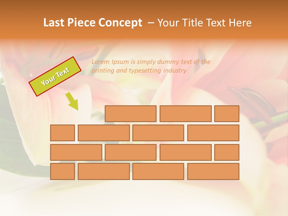 White Pink Petal PowerPoint Template