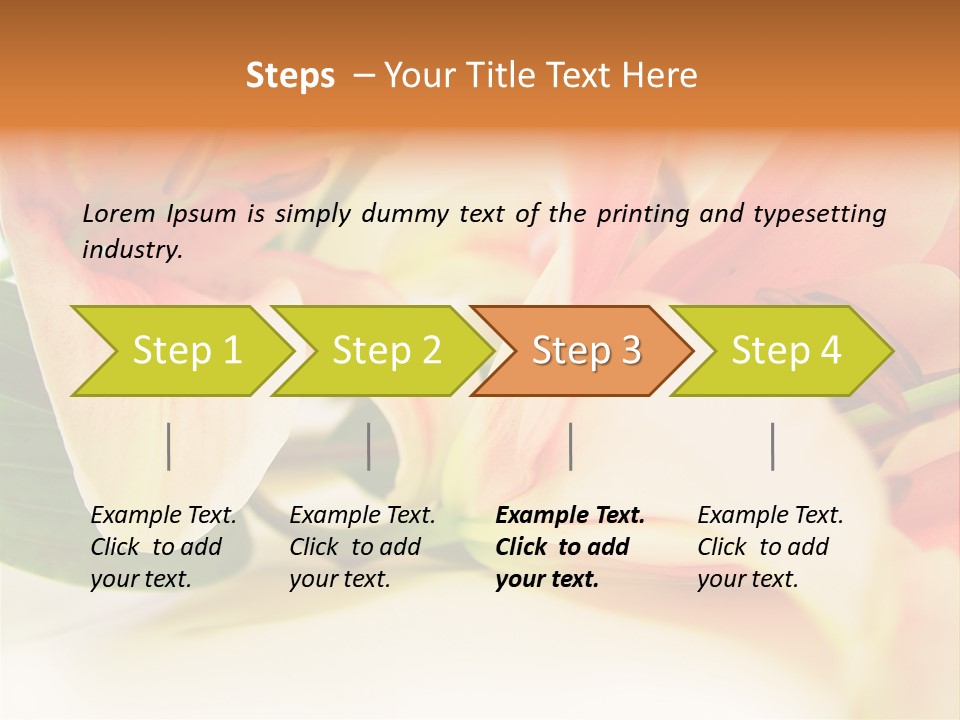 White Pink Petal PowerPoint Template