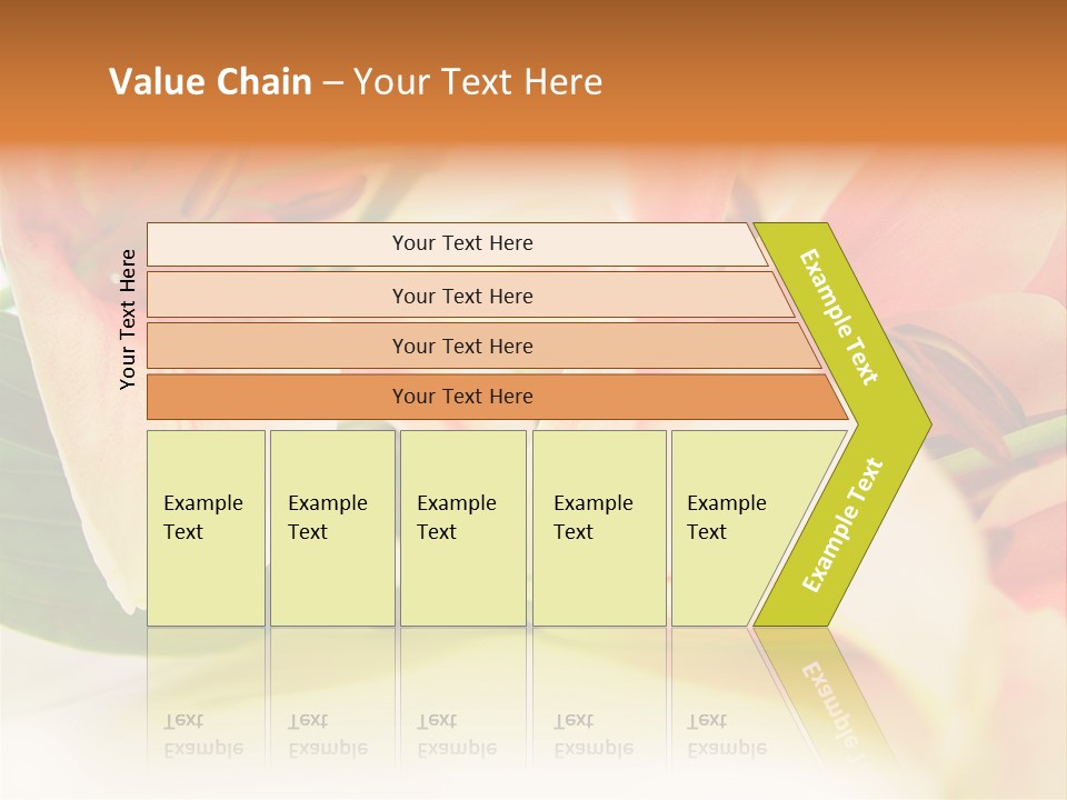 White Pink Petal PowerPoint Template